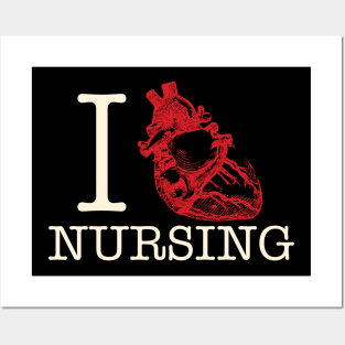 I Heart Nursing Posters and Art